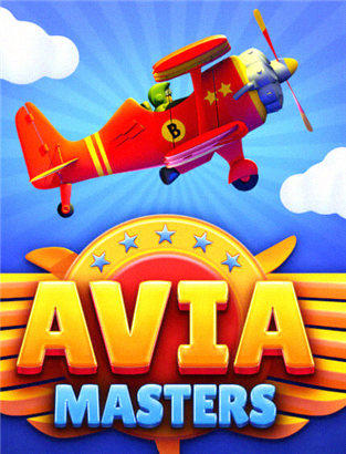 Aviamasters logo — biplano con pilota coniglio